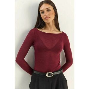Bluza dama - visiniu - jerseu imagine