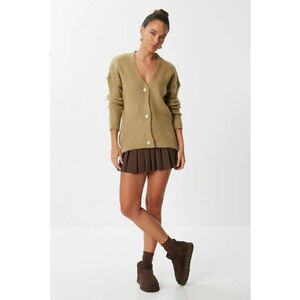 Cardigan dama Happiness Istanbul - verde - One Size imagine