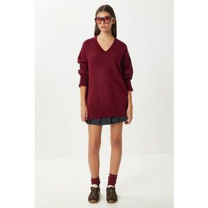 Pulover dama Happiness Istanbul - rosu - One Size imagine