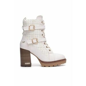 Botine dama 1505-501 - Textil - Alb - imagine