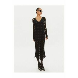 Rochie tricotata de dama Ring 103470 A1UN - negru - imagine
