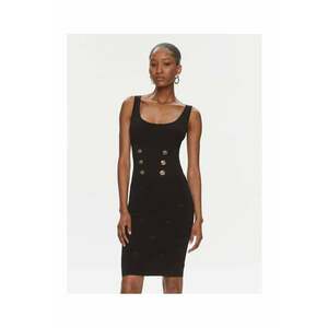 Rochie tricotata de dama 02879 A1LK - negru - imagine