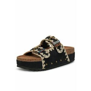 Papuci dama - LB-P1684 - negru - tesatura - imagine