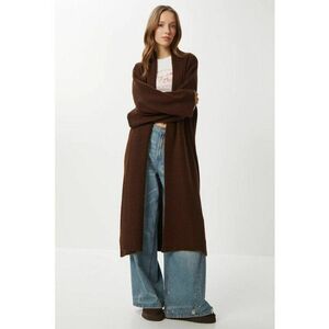 Cardigan dama Happiness Istanbul - maro - One Size imagine