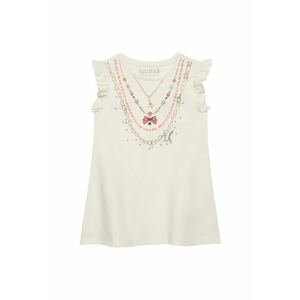 Rochie casual fete ecru imagine