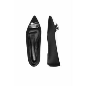 Balerini dama textil - negru imagine