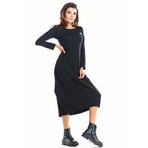 Rochie - Bumbac/Lycra -Negru imagine