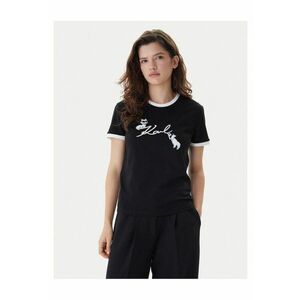 Tricou dama - Negru/Alb imagine