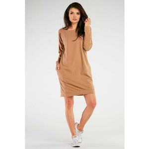 Rochie dama - Bumbac/Lycra - Bej imagine