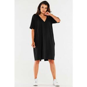 Rochie dama Bumbac - M303 - Neagra - imagine