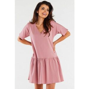 Rochie dama Bumbac - M295 - Roz - imagine