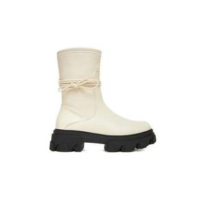 Botine dama 13105 - Textil - Ecru imagine