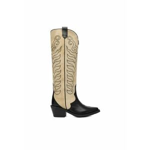 Cizme dama EO-BAYLOR-5033-25 - bej - piele naturala imagine