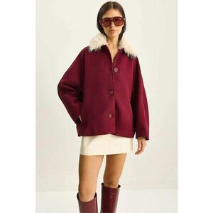 Palton dama - supradimensionat - fleece imagine