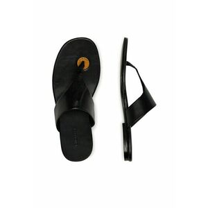 Slapi dama ALAYA-119002 - piele naturala - negru imagine