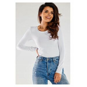 Bluza dama - M288 - bumbac - alb - imagine