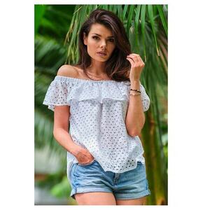 Bluza dama - Elastan - Alb imagine