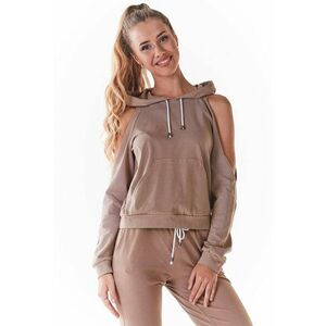 Hanorac dama - Bumbac/Lycra - Bej imagine