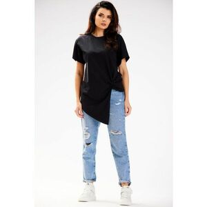 Tricou dama - Bumbac - Negru - Negru imagine