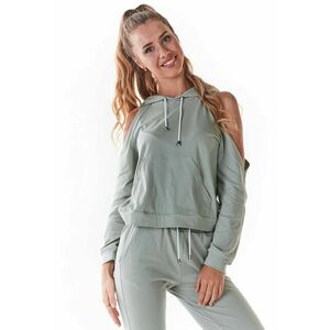 Hanorac dama - Bumbac/Lycra - Verde menta imagine