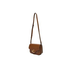 Geanta dama model W11 - culoare cognac - din piele naturala imagine