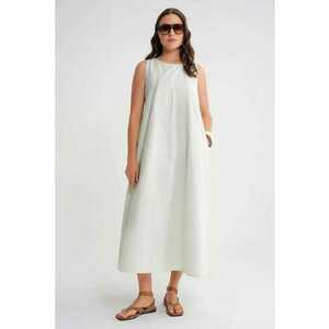 Rochie Maxi - Relaxed Fit - Verde salvie - Textil imagine