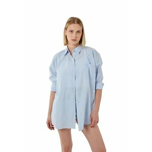 Camasa dama - camasa cu maneca lunga - albastru deschis - textil imagine