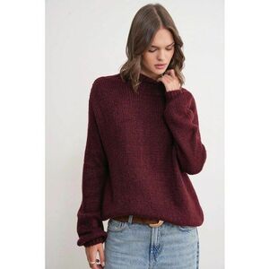 Pulover dama - Visiniu - Tricot - imagine