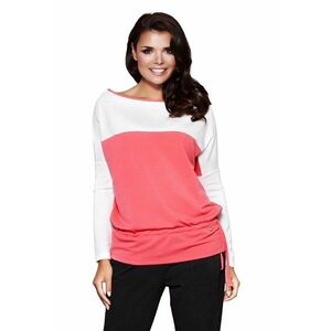 Bluza dama - Poliester/Viscoza - Roz/Alb imagine