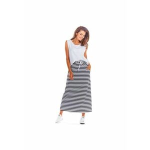 Fusta lunga de dama - -Infinite You - Bumbac/Lycra - L/XL - Negru/Alb imagine