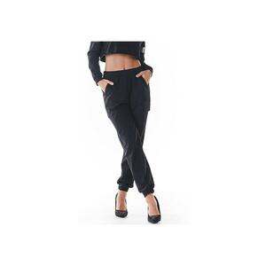 Pantaloni sport dama - Bumbac/Lycra - Negru imagine