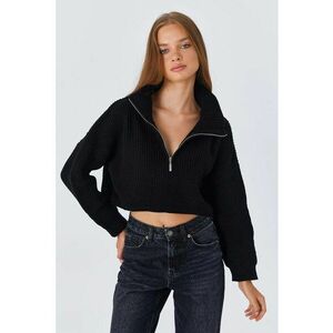 Pulover dama - Negru - Tricot - imagine