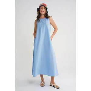 Rochie Maxi - Relaxed Fit - Albastru deschis - Textil imagine