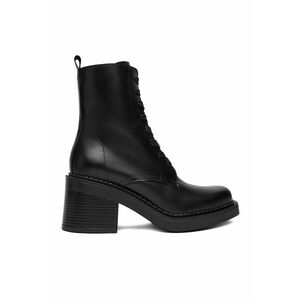Ghete dama - C Mina - piele naturala - negru imagine