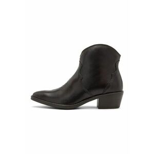 Botine cowboy cu toc cubanez Leyla - Mov inchis imagine