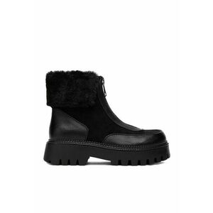 Botine dama 19001-1 - Textil - Negru imagine