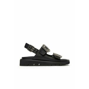 Sandale dama - SNOWDROP-I75-563 - piele naturala - negru imagine