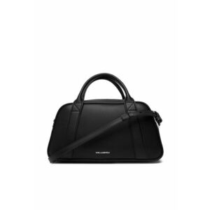 Geanta dama neagra/nichel - din piele ecologica imagine