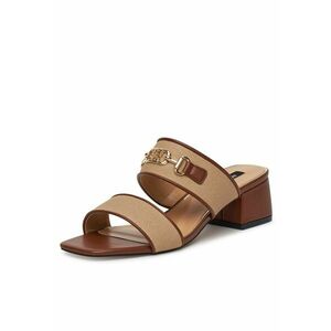 Slapi cu toc dama - bej imagine