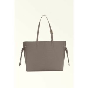 Geanta shopper din piele cu bareta ajustabila - Gri imagine