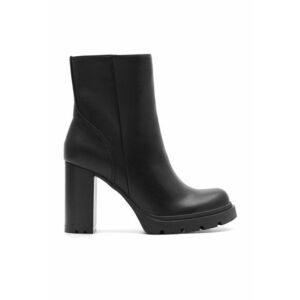 Botine din piele ecologică - Negru imagine