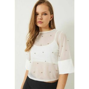 Bluza dama model stelar alb - Alb imagine