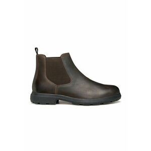 Ghete Chelsea de piele - Maro inchis imagine