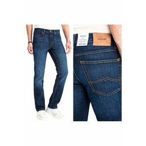 Blugi Barbati - Tramper Tapered - Slim Fit - Talie Medie - Fermoar - Lungi - 5 Buzunare - Bumbac - Albastru - Albastru imagine