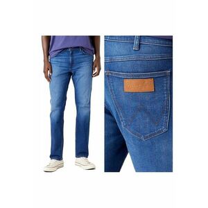 Blugi Barbati - Greensboro - Straight Fit - Talie Joasa - Fermoar - Lungi - 5 Buzunare - Bumbac - L34 - Albastru - Albastru imagine
