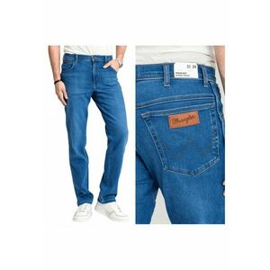 Blugi Barbati - Texas - Straight Fit - Talie Medie - Fermoar - Lungi - 5 Buzunare - Bumbac - Albastru - Albastru imagine