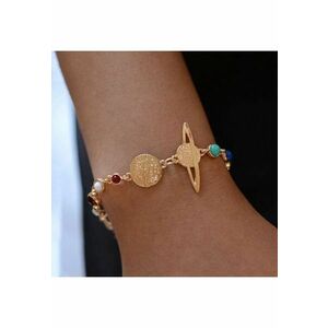 Bratara aurie - cu planete - Perle C5 OUT imagine