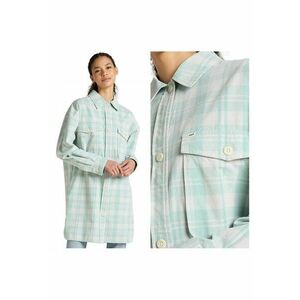 Camasa dama Elongated Overshirt - verde - 100% bumbac - croiala regular fit - Marime imagine