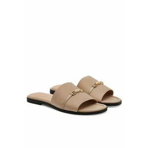 Papuci dama - Lycra Avena - piele naturala - Bej imagine