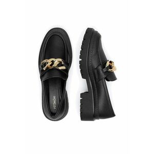 Mocasini dama negru textil - Negru imagine